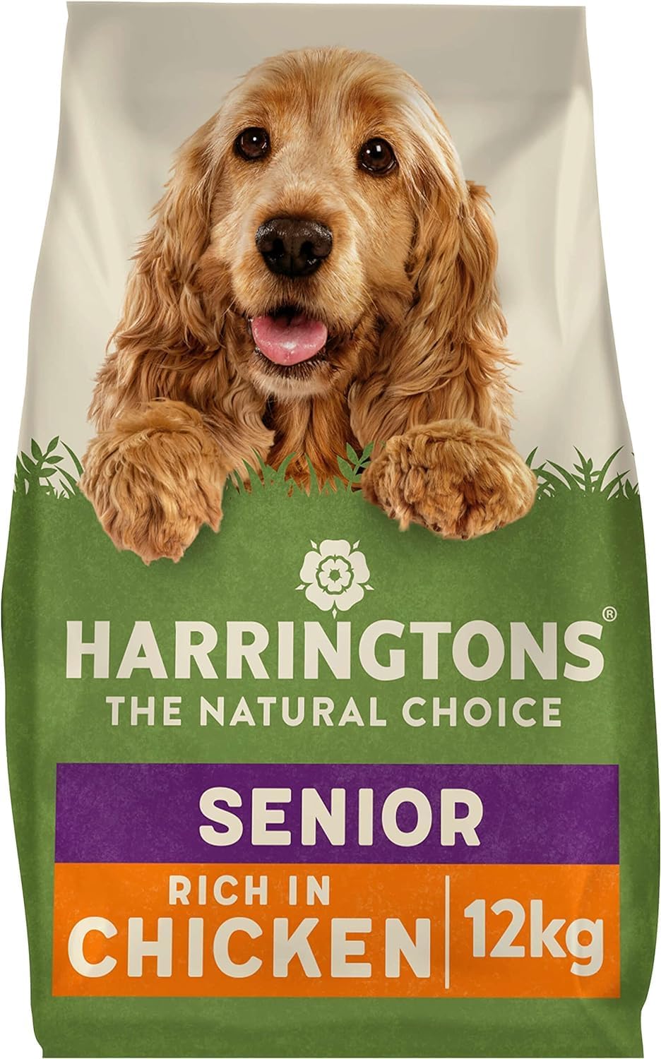 Harringtons Senior Complete Dry Dog Food Chicken & Rice 12kg - Made with All Natural Ingredients